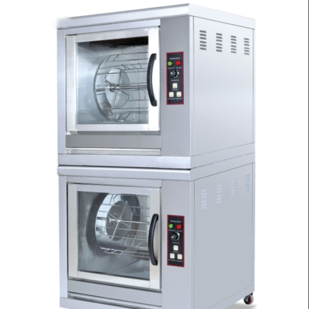 杰冠烤鸡炉EB-201双层旋转电烤鸡炉 电热商用烤禽炉不锈钢双层烤箱烤炉