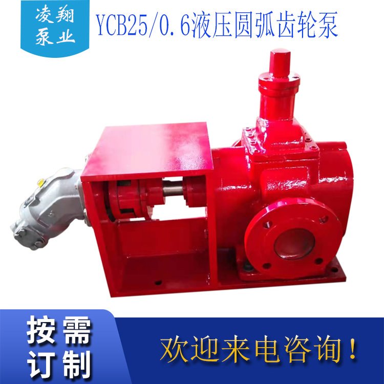 YCB25/0.6 液压传动圆弧齿轮泵 50m3/h 0.6Mpa 船用齿轮油泵 机械油输送齿轮泵  低噪音室内使用