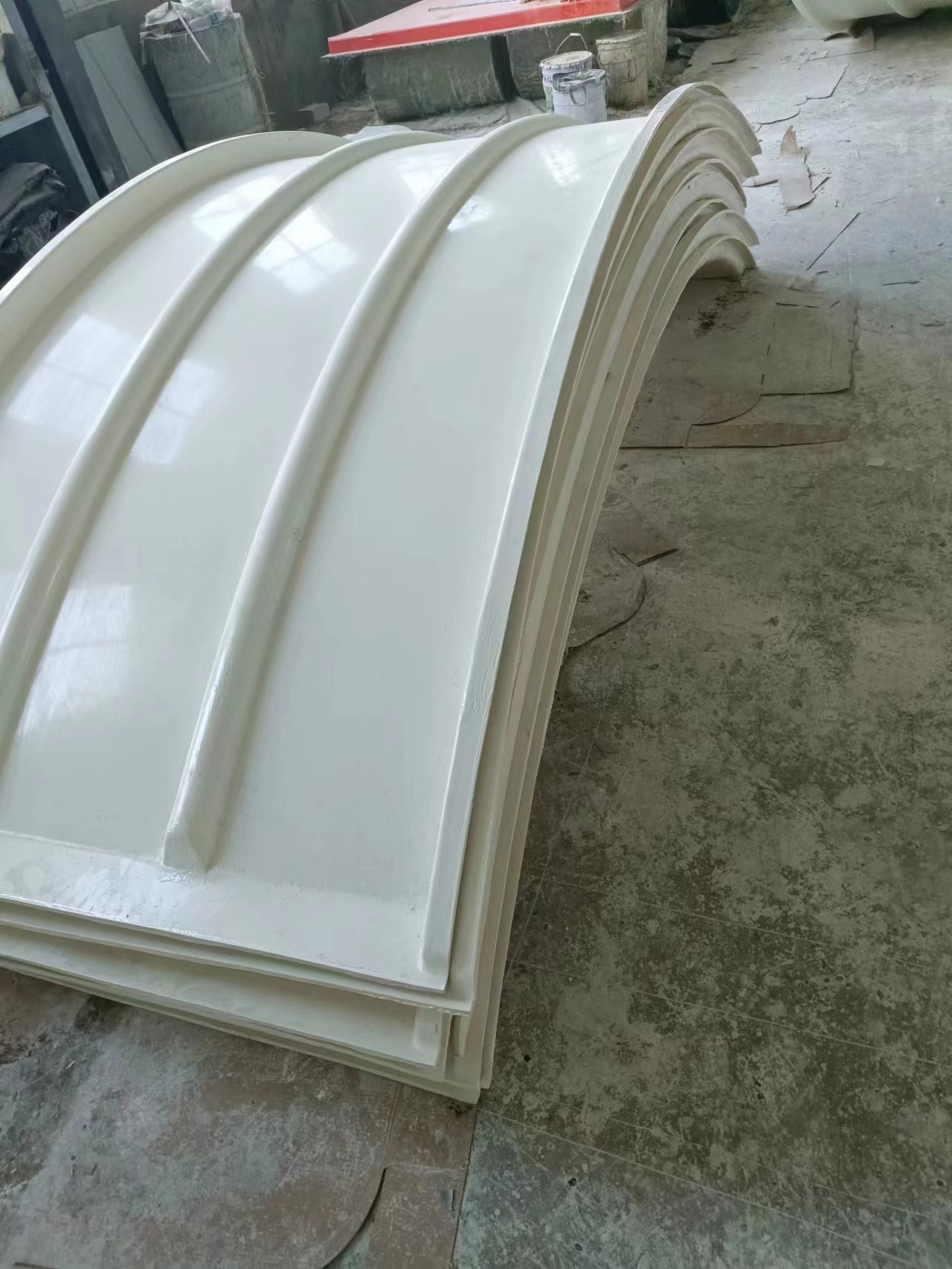 宏卓 废气集气罩厌氧池玻璃钢拱形盖板  高密封性耐酸耐腐 可定制
