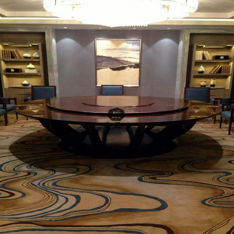 大型旋转餐桌岚慧	圆形餐桌尺寸4米	合肥瑶海电动餐桌5755图片