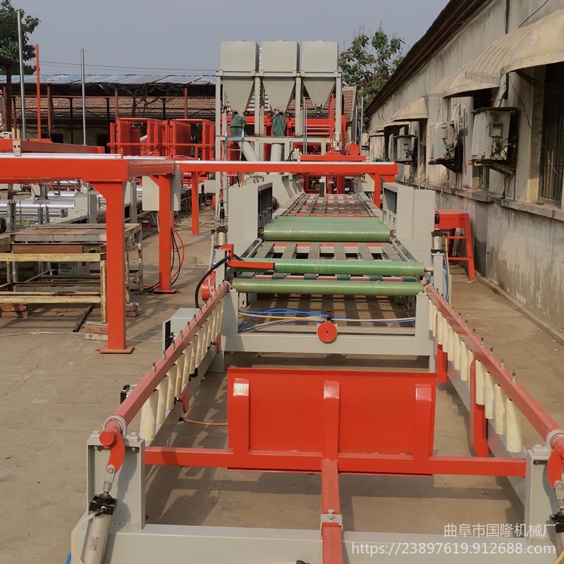 硫氧镁中空板生产线 集装箱地板生产线 玻镁防火板设备 国隆厂家定做