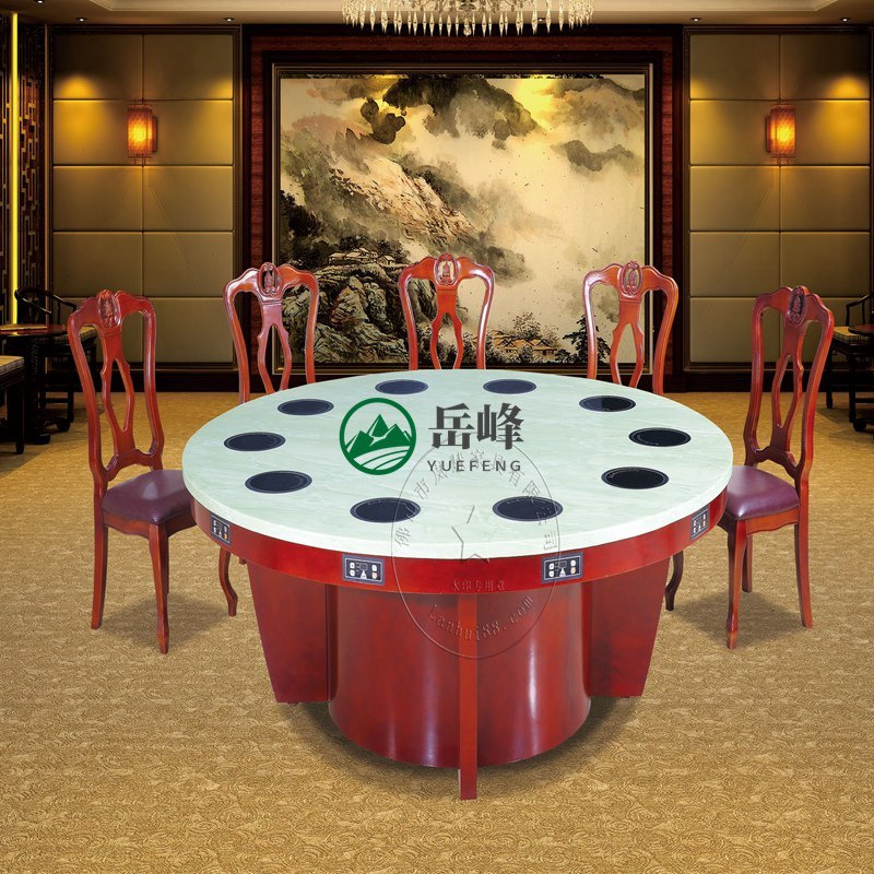 岚慧品牌电动餐桌	湖南电动餐桌价格	实木圆形餐桌1250