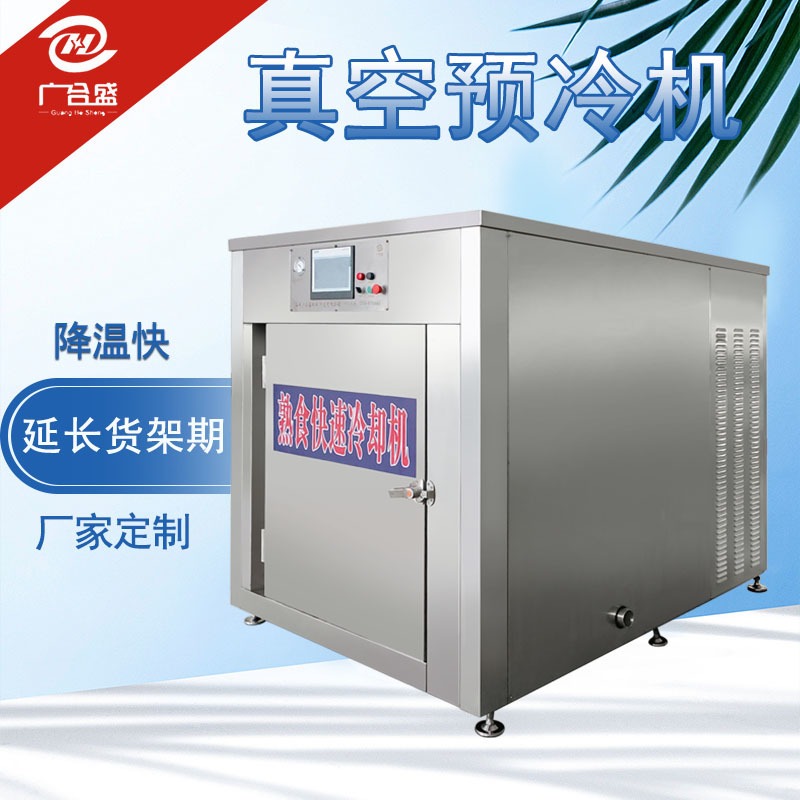 广合盛熟食快速降温预冷机 实验室用0.1立方真空预冷机 真空预冷机的原理与特点