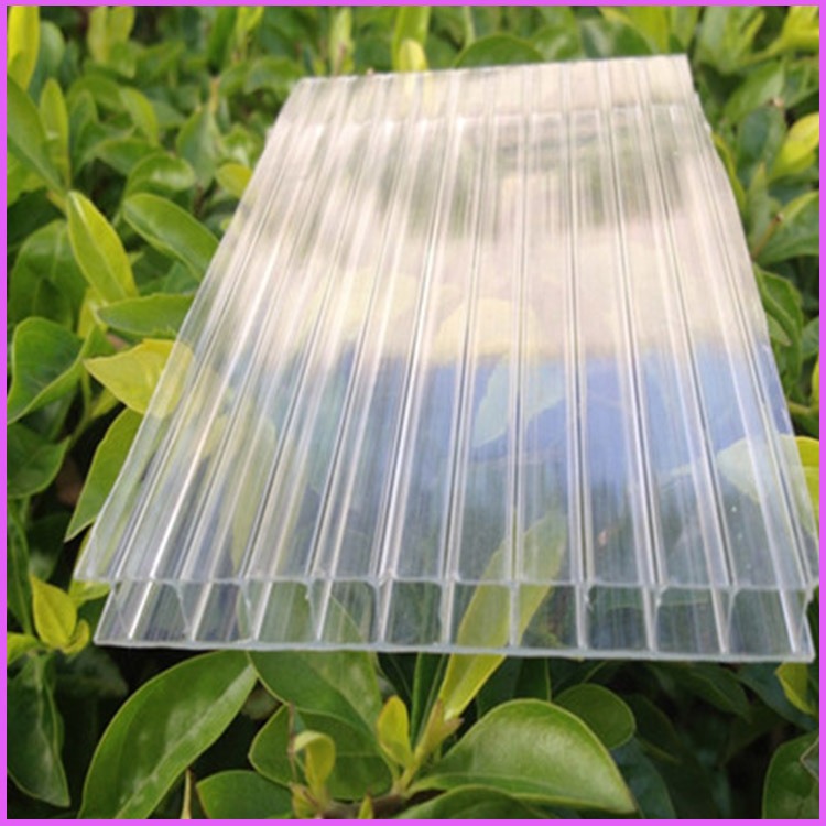 饶阳县10mm双层阳光板 透明空心PC阳光板 12mm聚碳酸酯中空板生产厂家