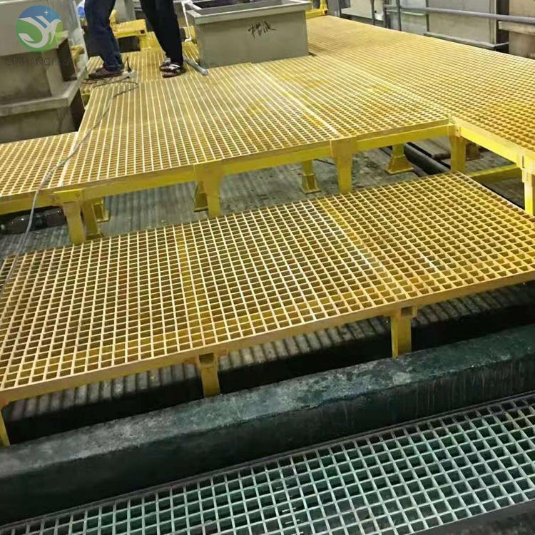 玻璃钢格栅 电镀厂操作平台 防静电网格板 佳航 玻璃钢楼梯踏板