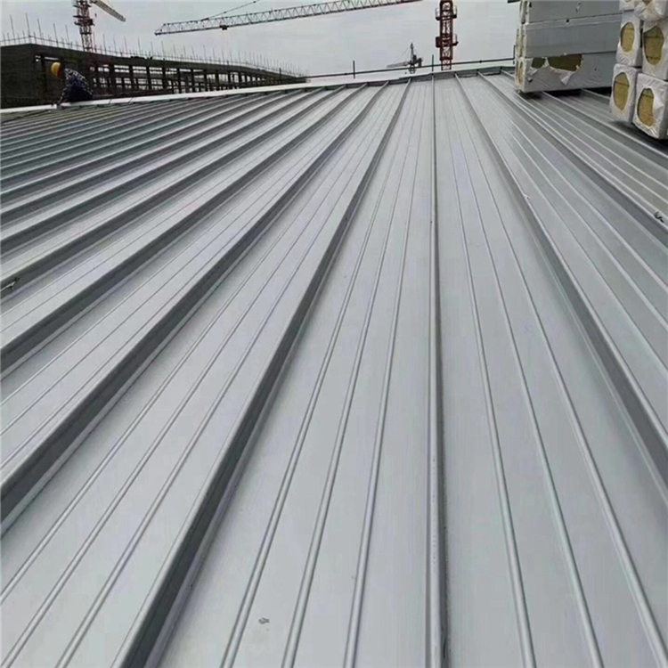 河南锦昱学校体育馆用结构简单直立边铝镁锰屋面板65-300型