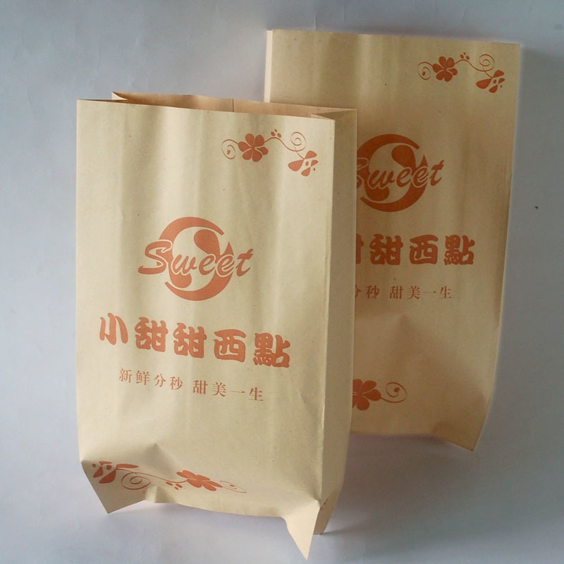 深圳东莞甜甜圈纸袋 打包袋 防油食品食物小纸袋定做工厂图片