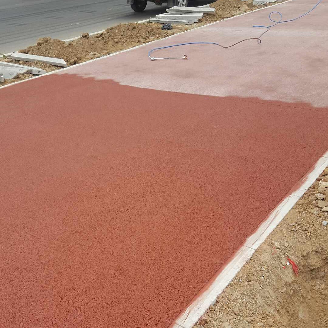 沥青路面改色剂价格 路面改色施工 水性彩色沥青 透水路面漆 济南路艺