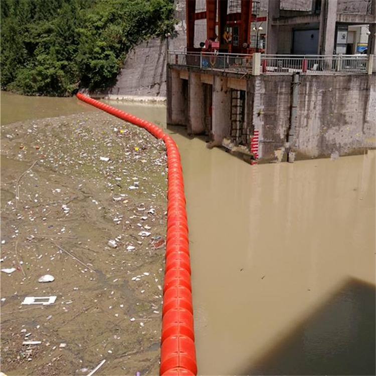 厂家现货供应水上拦截垃圾漂浮物体出水口拦污浮筒 红色浮筒浮体