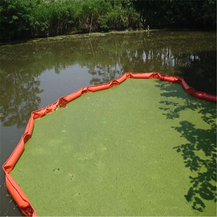 PE海上漂浮桶河道柔性截污带浮漂河道弧形拦污网塑料浮漂图片