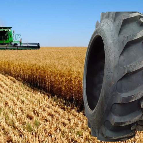 人字花纹三包质量小麦收割机轮胎14.9-26农用旱田轮胎图片