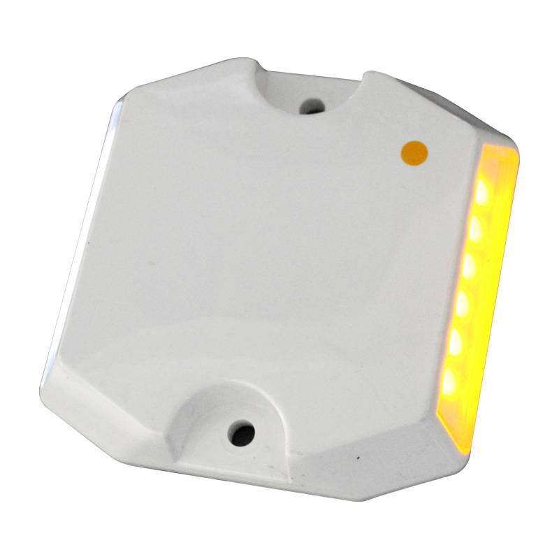 黄白有源诱导隧道发光塑料外壳频闪警示灯双面闪烁常亮