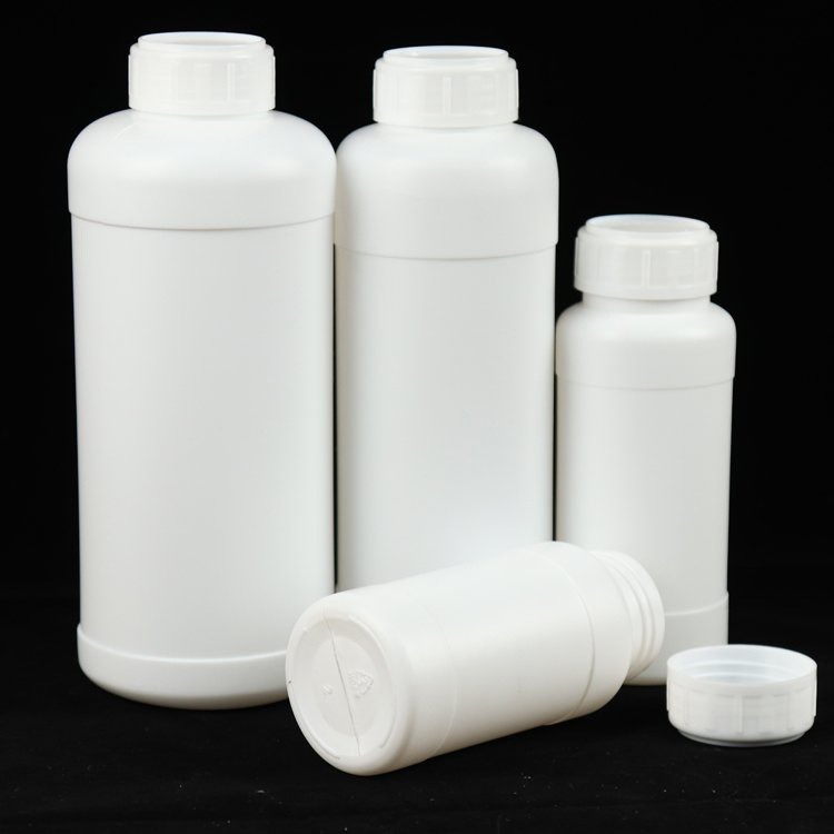 沧盛塑业 白色分装塑料瓶子 液体分装瓶 600ml大口径圆塑料瓶