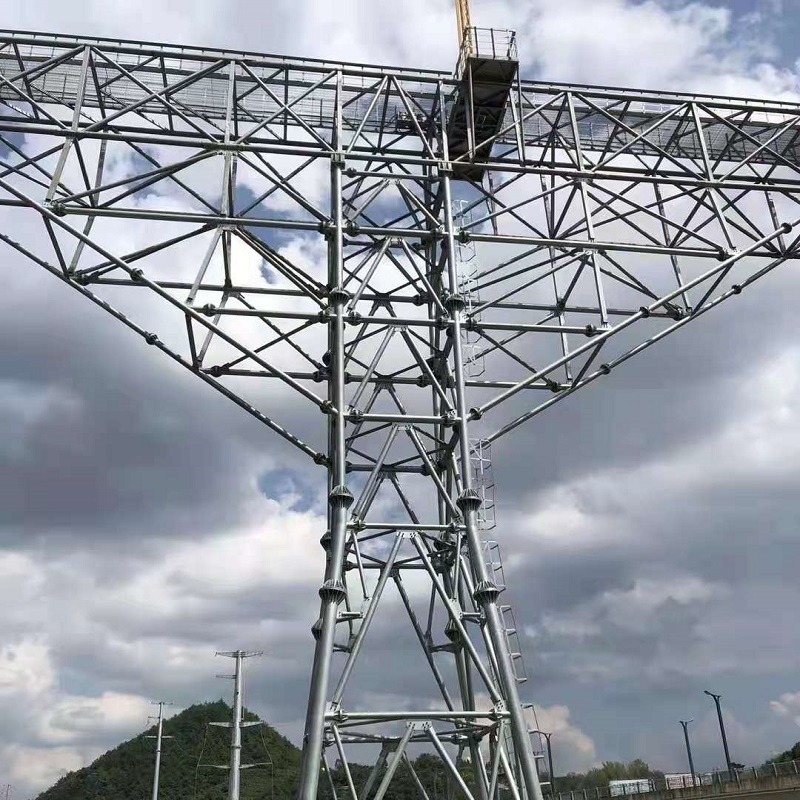 泰翔设计生产10-180米米气象局雷达塔厂家 气象雷达接收塔 天气雷达发射塔  质保50年