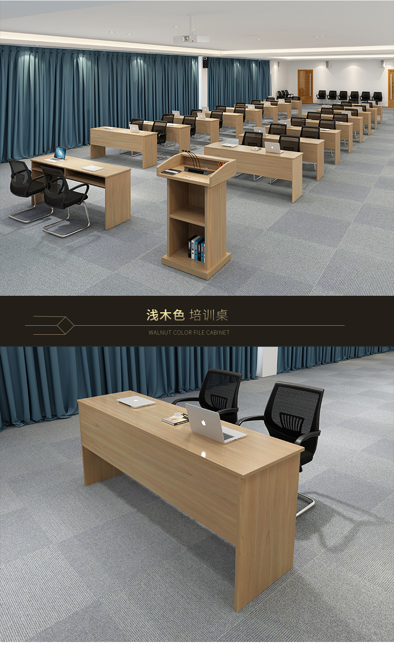 重庆课桌椅单人培训椅可定制图片