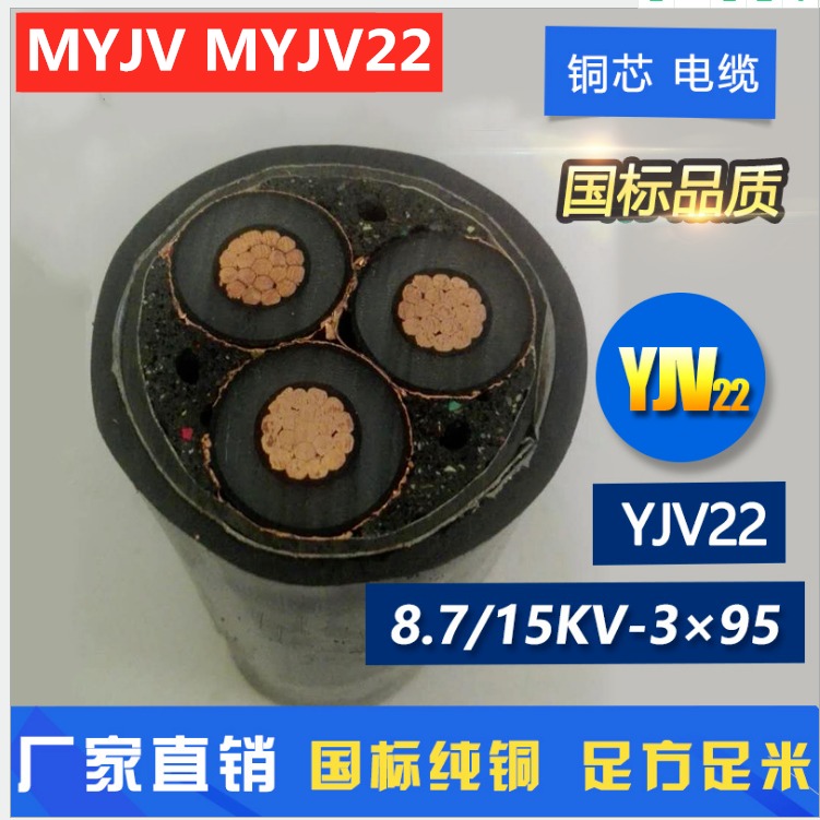 MYJV22-10KV 3x50mm2矿用高压电力电缆厂家