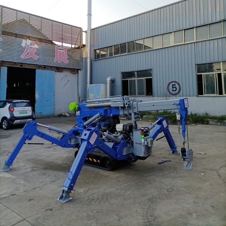 南昌ZD1.2吨单缸风冷履带蜘蛛起重机 玖鹏折叠式蜘蛛吊车是油电两用