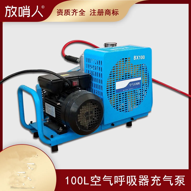 放哨人空气充气泵X100     空气填充泵     空气充填泵   电动高压空压机 厂家直销