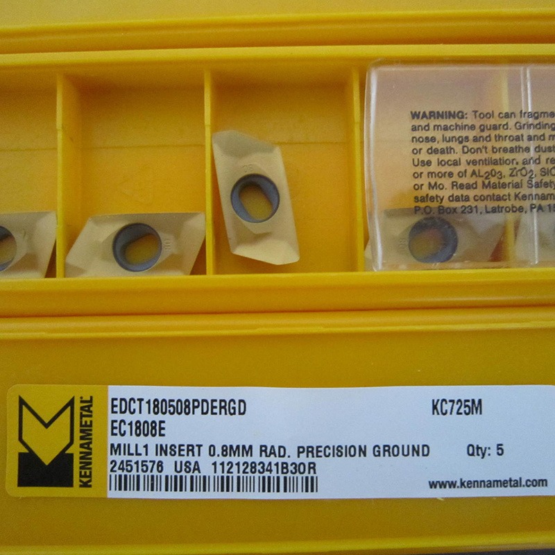 全新肯纳刀片EDCT180508PDERGD KC725M铣刀片