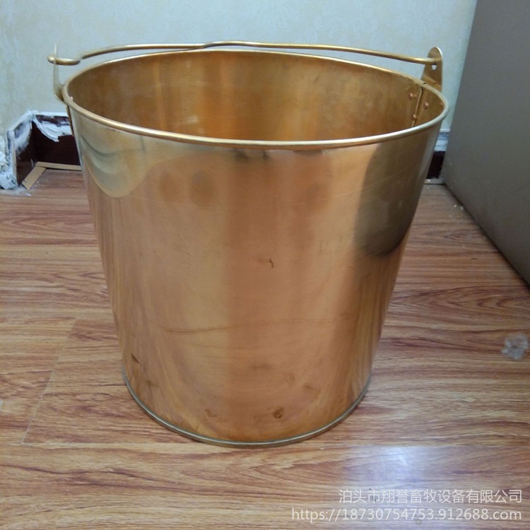 7L半圆消防桶壁挂式半圆桶 黄铜锥形桶直桶带盖桶 圆桶水桶10L15L 轩盈环保