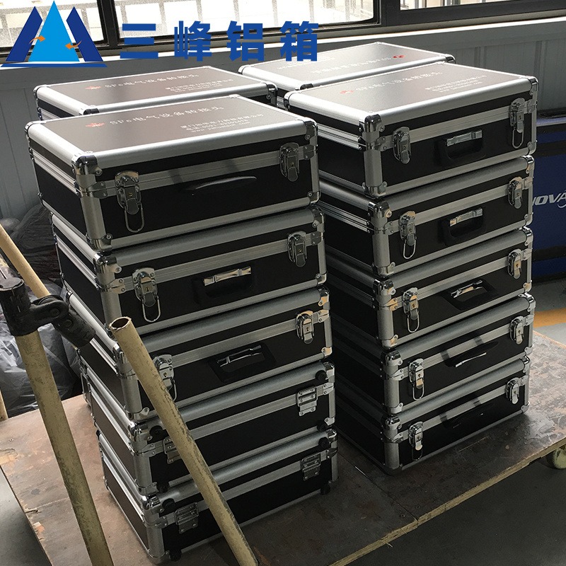 重庆 手提铝合金箱子定做工厂 铝框仪器箱 设备箱金属包装箱价格