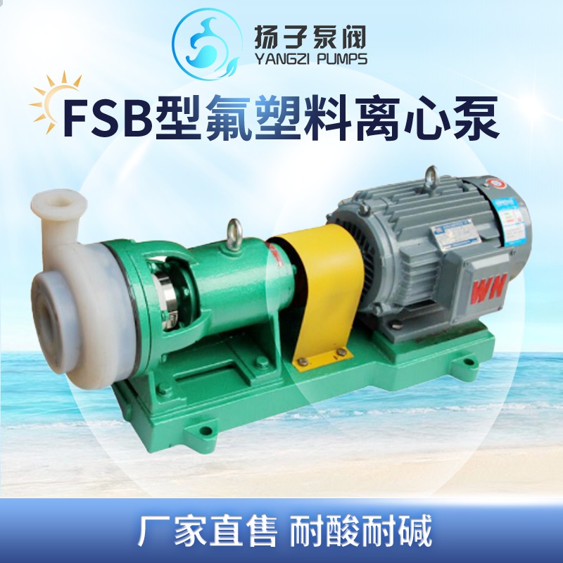 FSB氟塑料离心泵 耐腐离心泵 耐腐耐磨耐高温 金属外壳内衬氟塑料F46