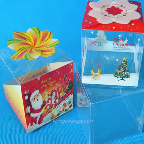 pvc透明胶盒节日礼品包装pet彩印折盒小礼品塑料胶盒订做供应潍坊图片