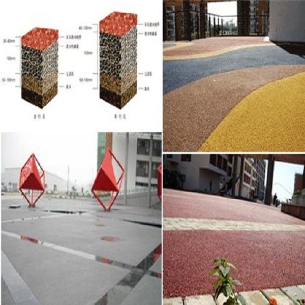 陇南市生态彩色透水路面 透水砼地面材料图片