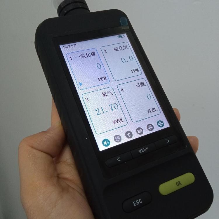 青岛路博便携式LB-KY4X四合一气体检测仪（泵吸式）优质前置水尘过滤器图片