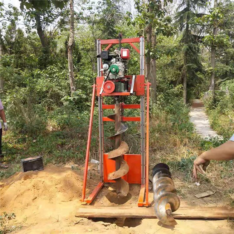 光伏桩打坑机 10米12米支架山地丘陵电线杆挖孔机