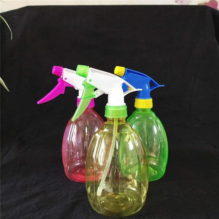 沧盛塑业 带喷头白色塑料喷雾瓶 彩色塑料头喷壶 塑料喷雾瓶
