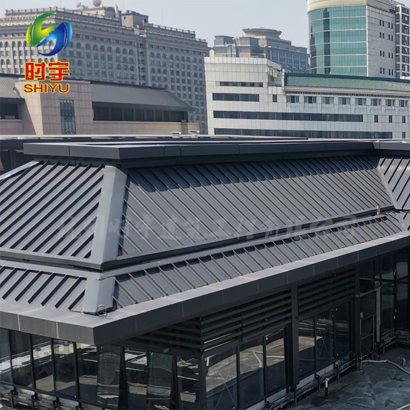 时宇 博物馆金属屋面 65-430直立锁边屋面系统 厚度定制氟碳漆铝镁锰板