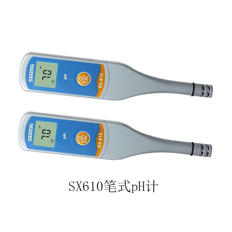 SX610笔式pH计，水溶液pH测试，自动温度补偿，自动校准，自我诊断，IP/57防水保护PH值测量仪图片