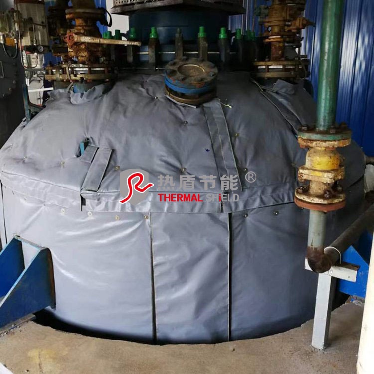 反应釜PTFE保温衣 可拆卸隔热套 气凝胶保温被 可重复使用 淄博热盾 厂家定制