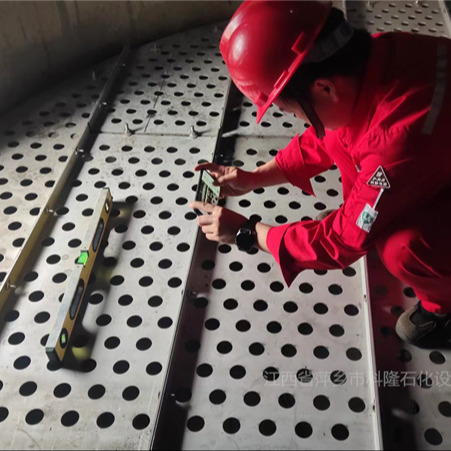 萍乡科隆填料公司四川达兴新增脱硫装置项目 塔内件填料安装工程