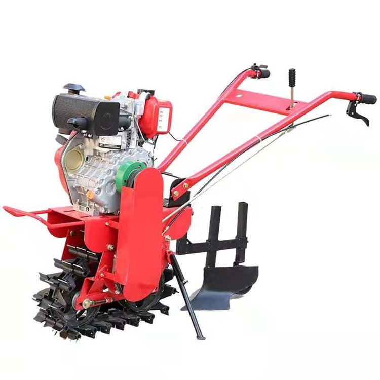 小型家用链轨式趟地机 汽油柴油耕耘机 履带便携式微耕机视频