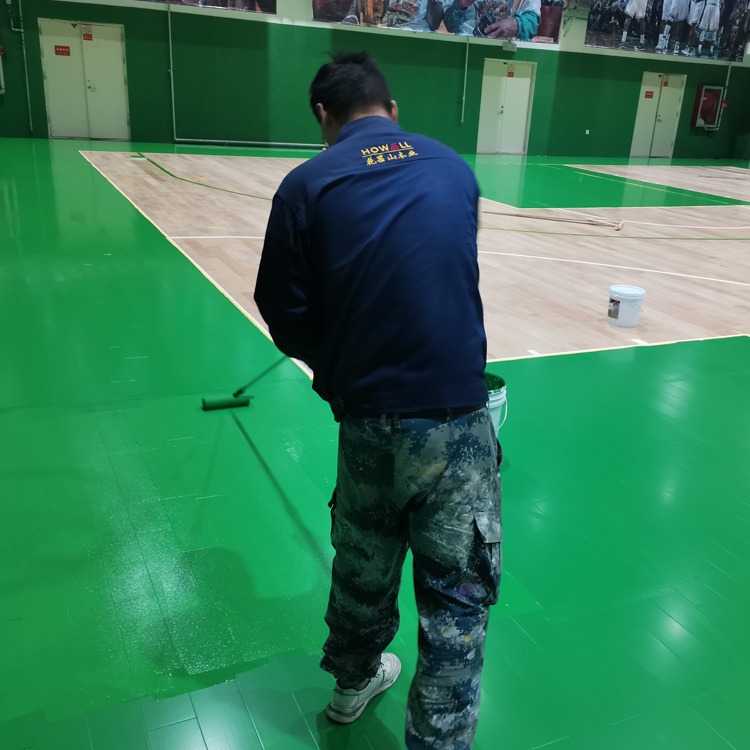 猴王硬枫木篮球馆铺设 防滑耐磨运动木地板HWYFA06