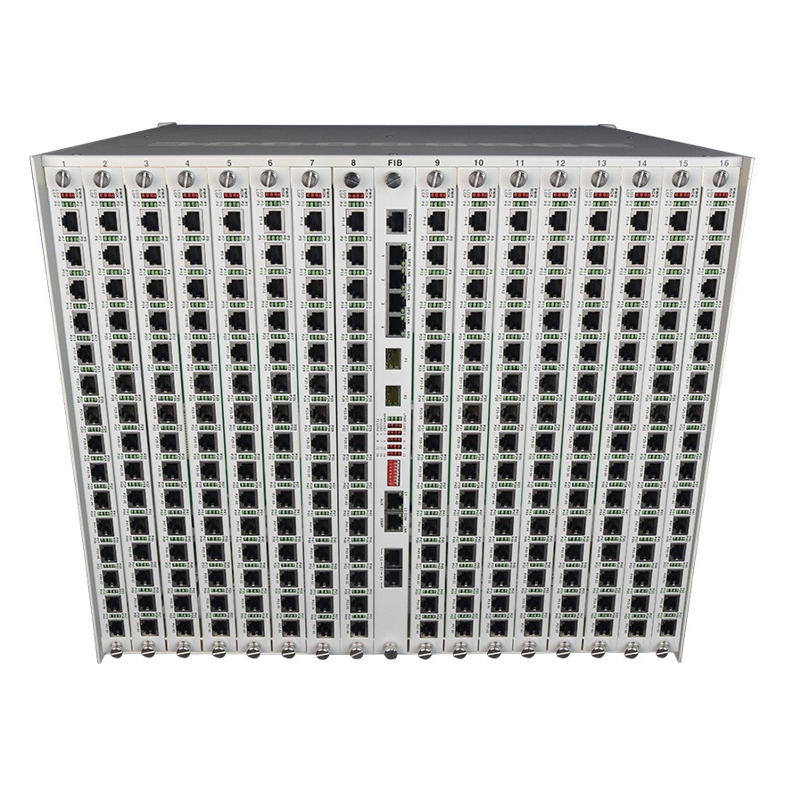 湖北武汉 飞畅科技 960路电话光端机（8U 19英寸，SFP 1+1光备份）机框式1-960路电话光端机