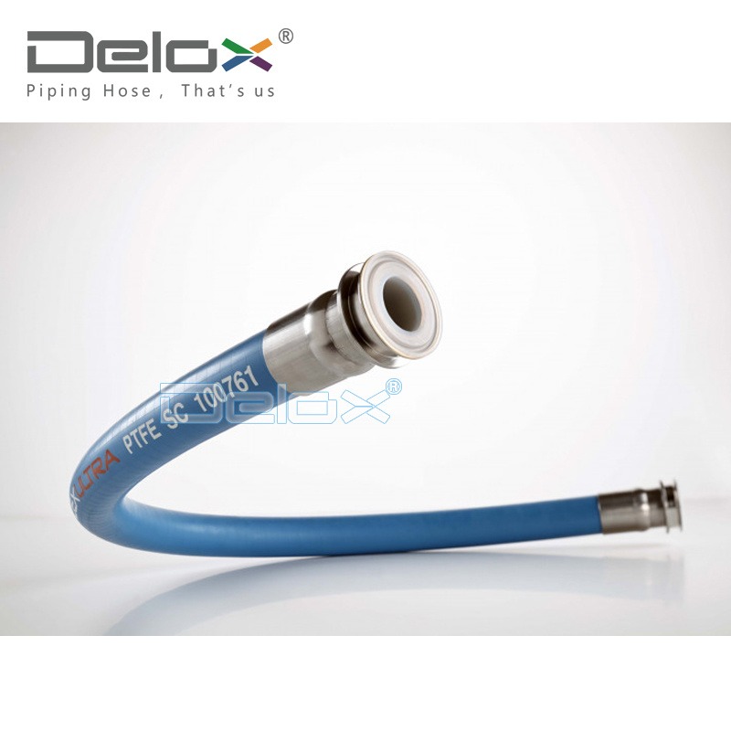 DELOX 照片感光剂生产橡胶特氟龙管 耐压耐受 防爆防静电 PTFE管
