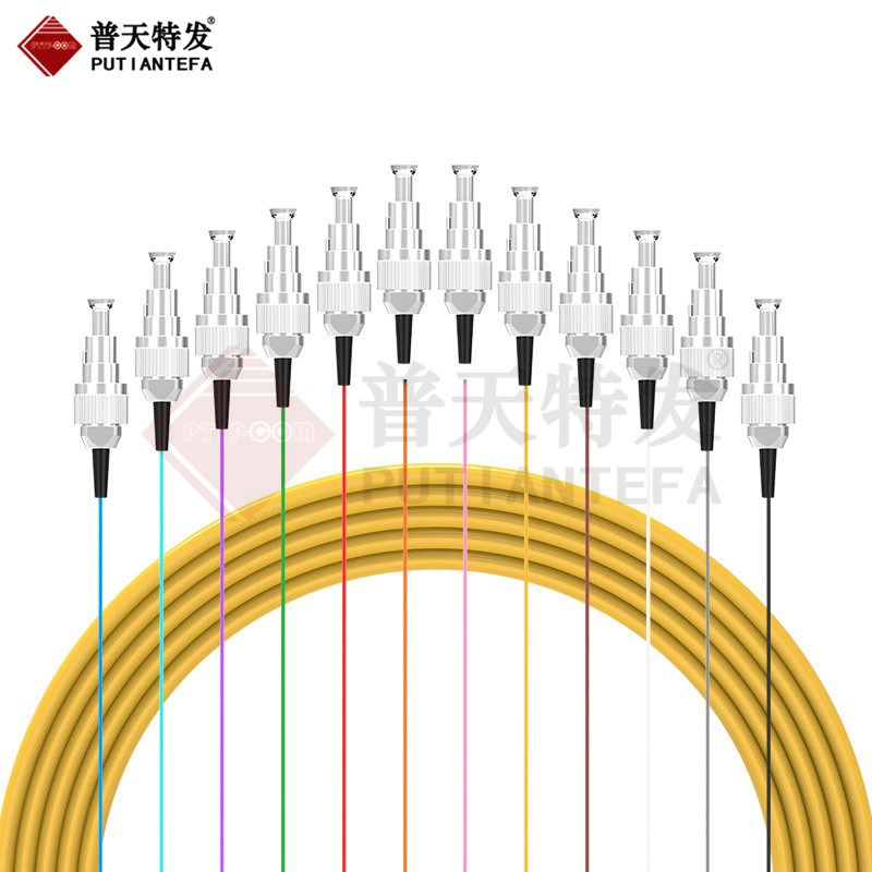 电信级单模光纤跳线尾纤 12芯FC束状尾纤1.2米 ODF单元体光纤配线架配线
