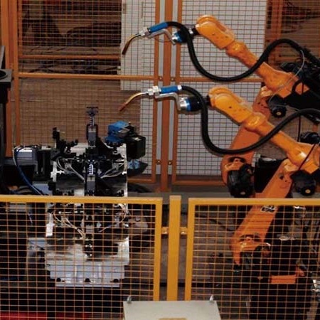 直缝焊接机器人 直角自动化焊机 机器人焊接设备 直缝机器人焊接机 直缝自动焊接设备 赛邦智能