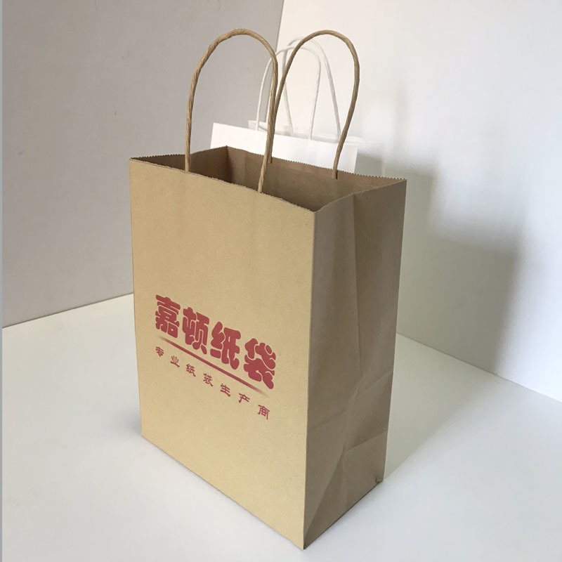 广州东莞机制手提袋 机器粘手拎袋 环保牛皮纸袋印刷厂家