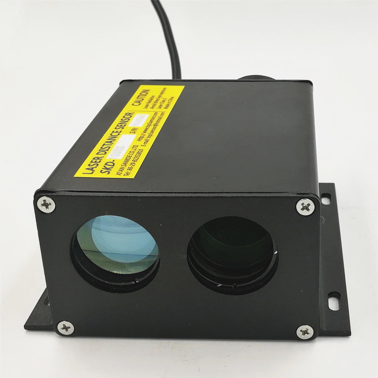 远距离激光测距传感器SKD-300D，三科光电SANKOE激光定位测距模块，modbus 激光位移测距传感器