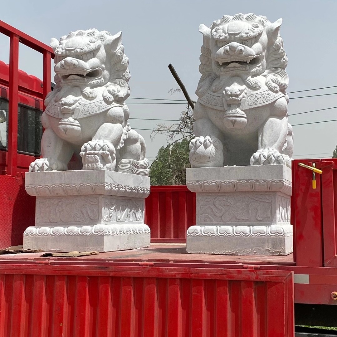 东诚石业  厂家定制 现货石雕狮子  石狮子雕塑厂家推荐