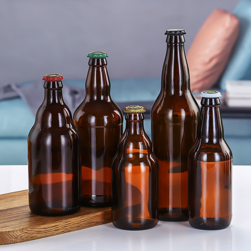 徐州亚特棕色啤酒瓶-精酿啤酒瓶-茶色定制啤酒瓶货源充足支持定制图片