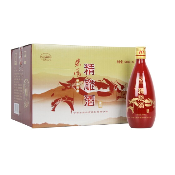 会稽山系列黄酒零售  上海东风十年陈精雕代理  单瓶价格