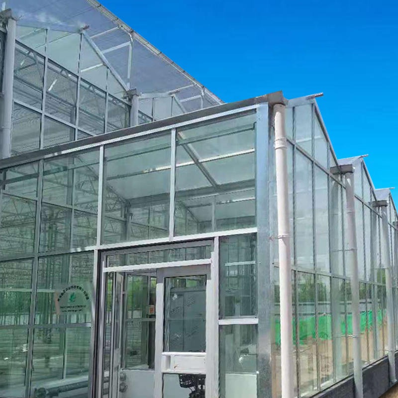 建达温室材料 全智能玻璃温室  智能大棚的配置 玻璃温室设施