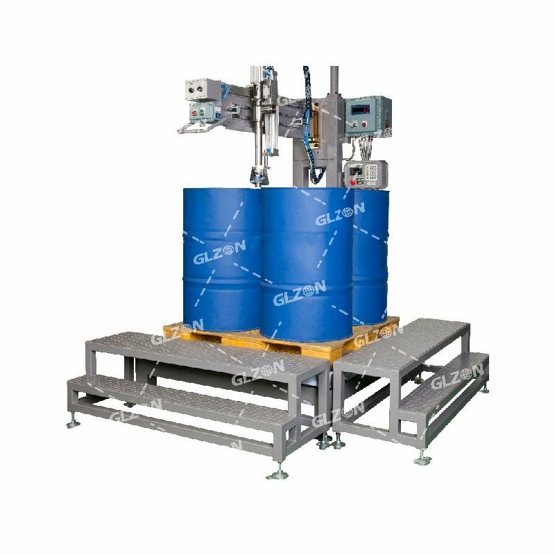 潜入式自动灌装机,200L化学液体灌装机灌装生产线