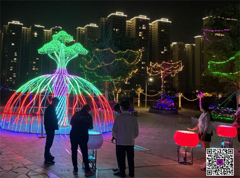 led造型灯文旅灯光节led互动生命树 工厂。