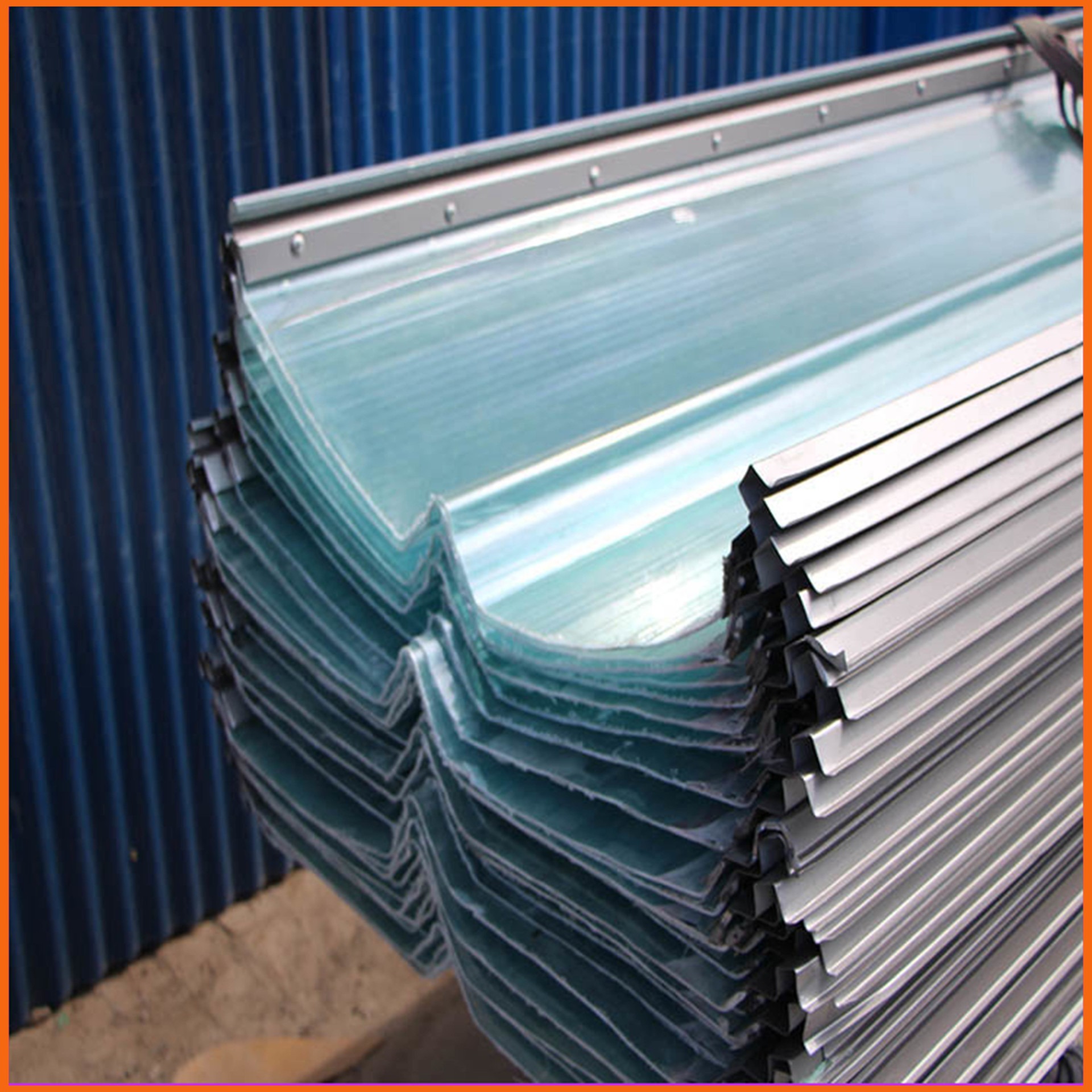 1020型FRP钢收边采光带 天水玻璃钢采光板 玻璃纤维透明瓦生产厂家